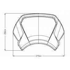 Aluminium Frontal plate - Yamaha - 3813