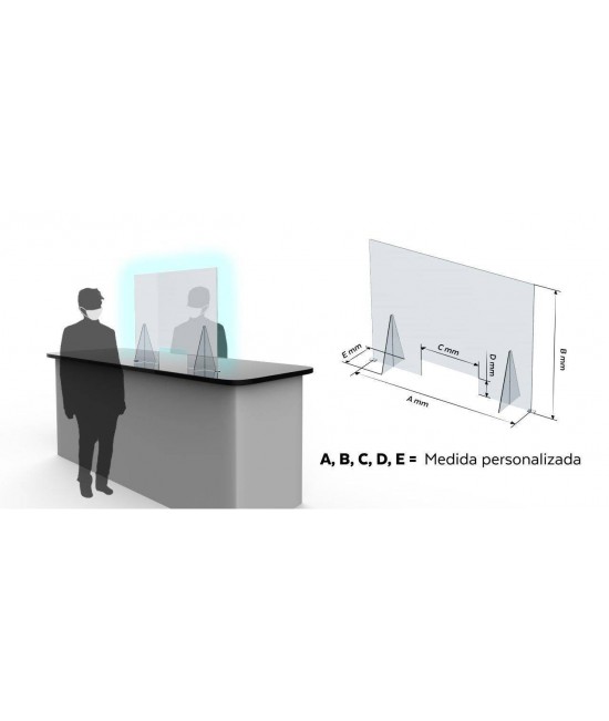 SCHUTZPLATTEN – TRANSPARENT MIT DURCHREICHE / FENSTERN - Universal