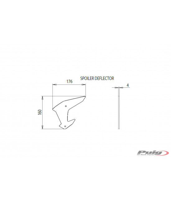 Downforce Naked Side Spoilers - Kawasaki - Z H2 Downforce Naked Side Spoilers - Kawasaki - Z H2