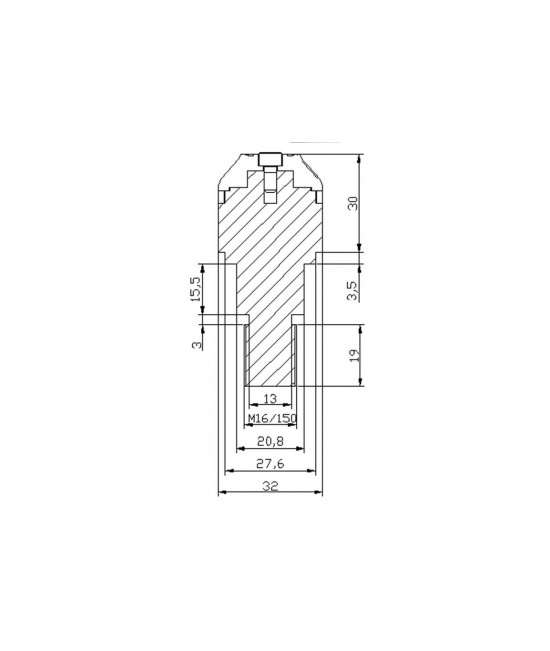 Short Bar end weights with rim - Yamaha