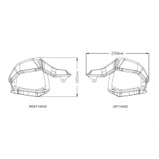 Handguards Extension for Bikes - Honda - CRF1000L AFRICA TWIN - 8948