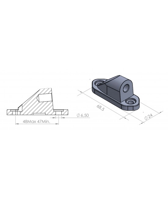 Spiegel Adapter - Kawasaki