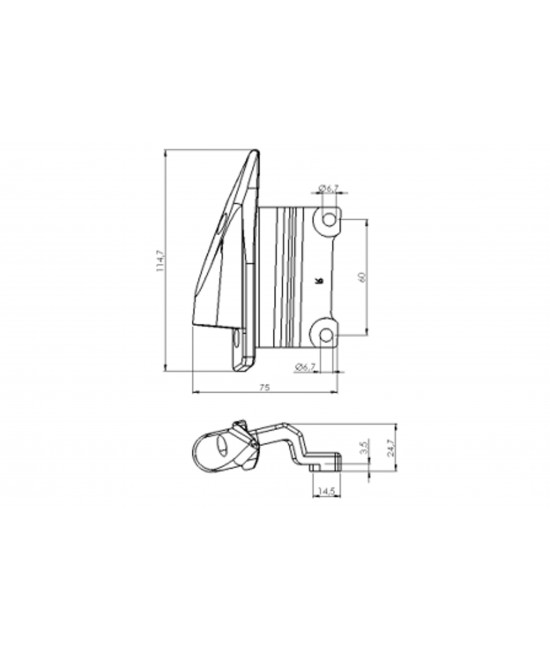 Back Mirror Adapters - Kymco - AK550